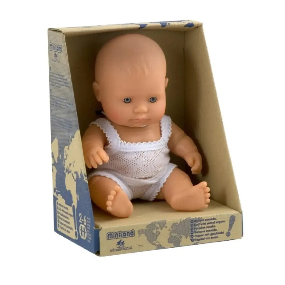 MINILAND - Poupée Bébé Fille Européenne 21 Cm