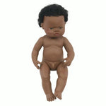 MINILAND - Poupée Bébé Garçon Africaine 38 Cm
