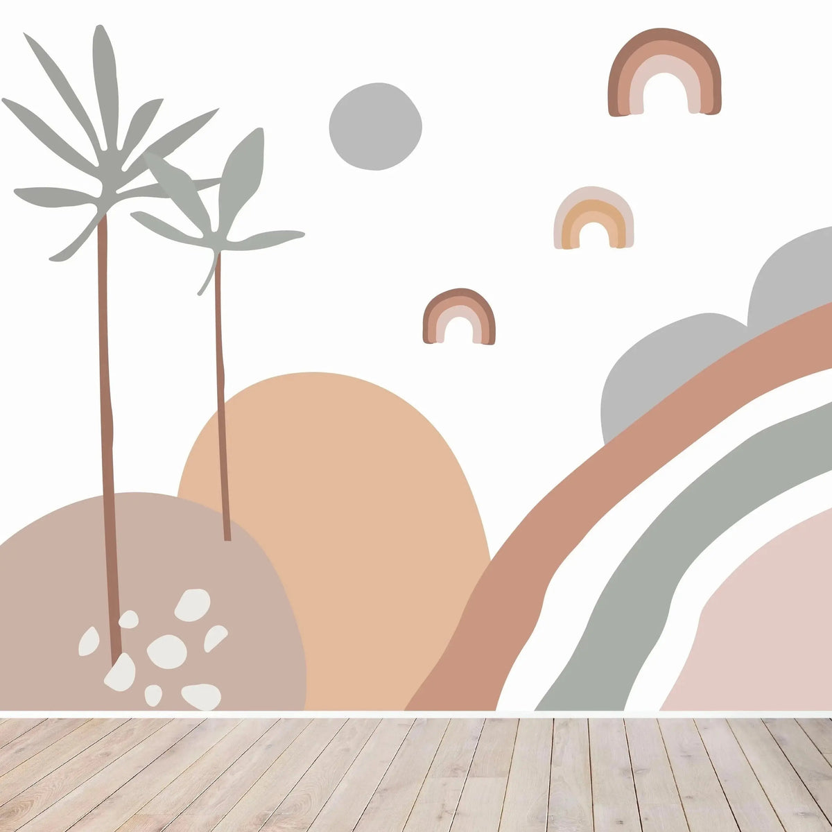 MUNKS & ME - Le Roitelet Abstrait Papier Peint Mural