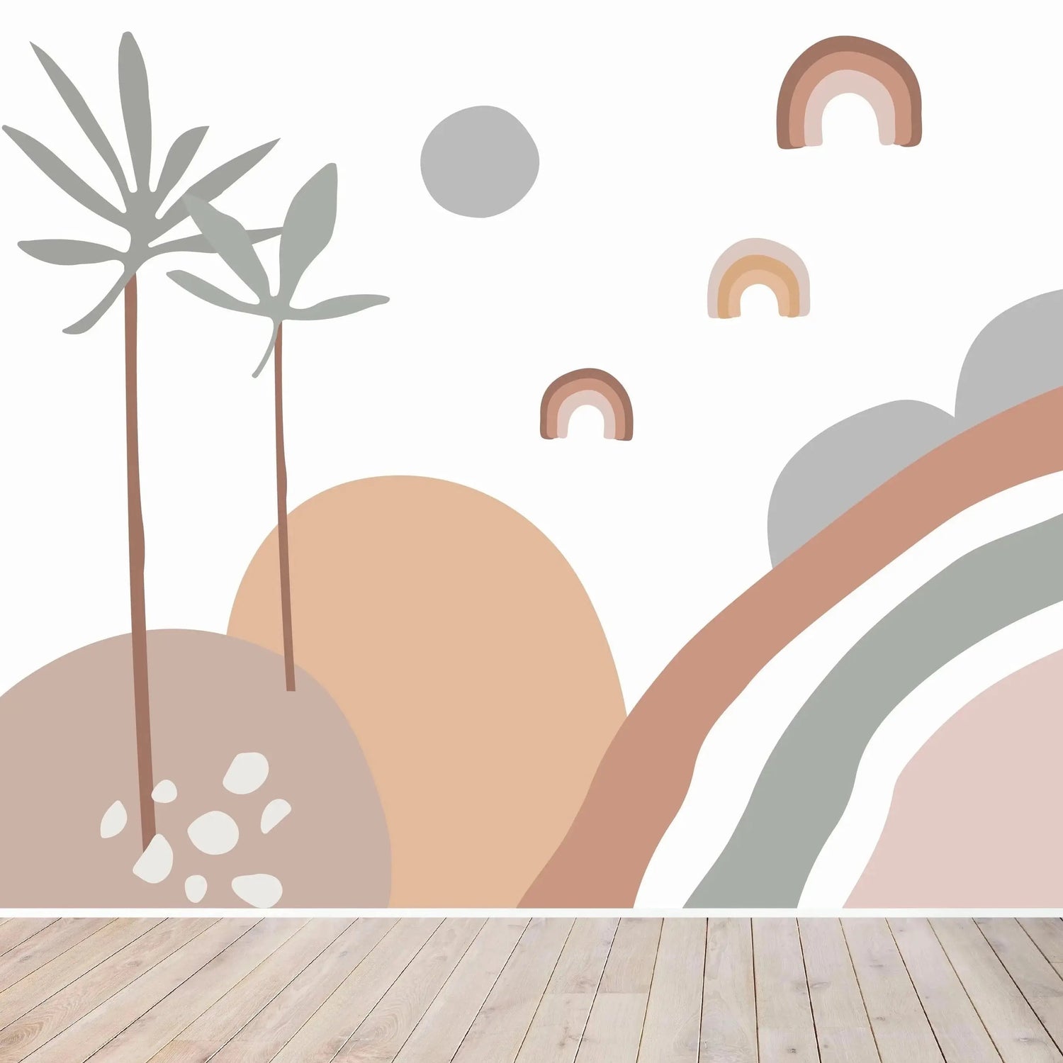 MUNKS & ME - Le Roitelet Abstrait Papier Peint Mural