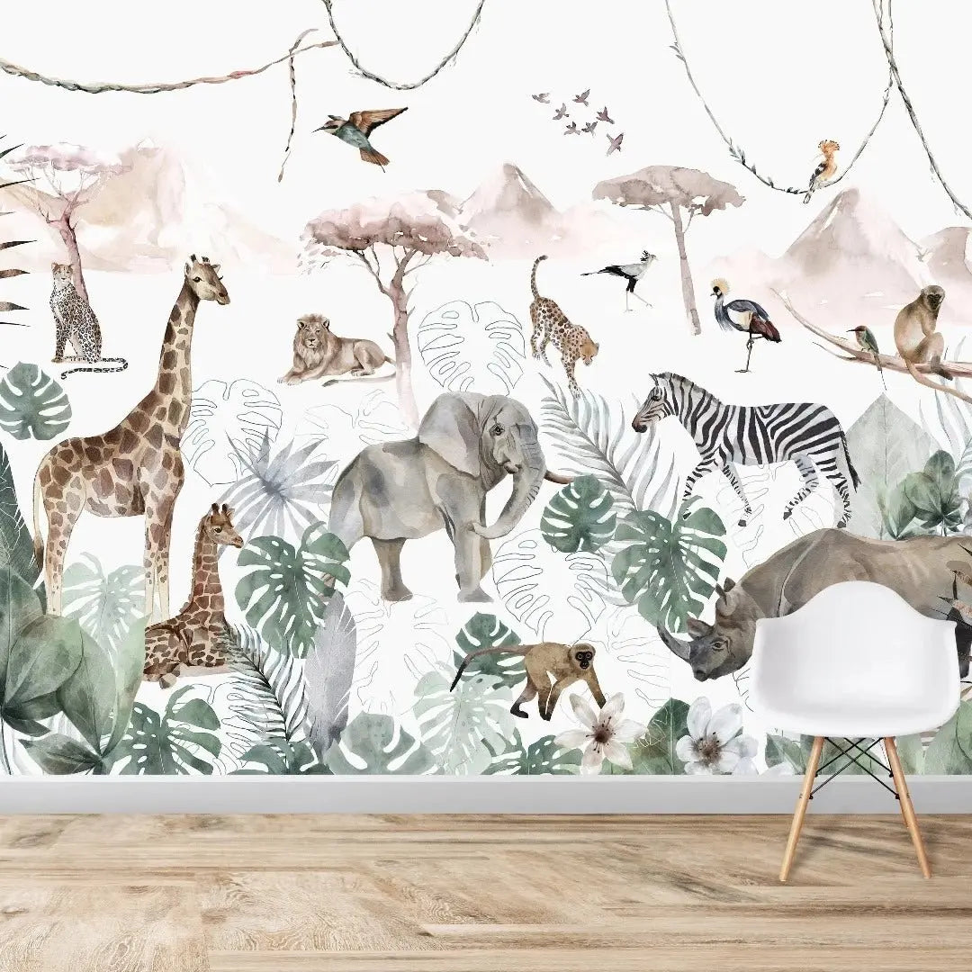 MUNKS & ME - Murale Papier Peint Jungle Paradisiaque