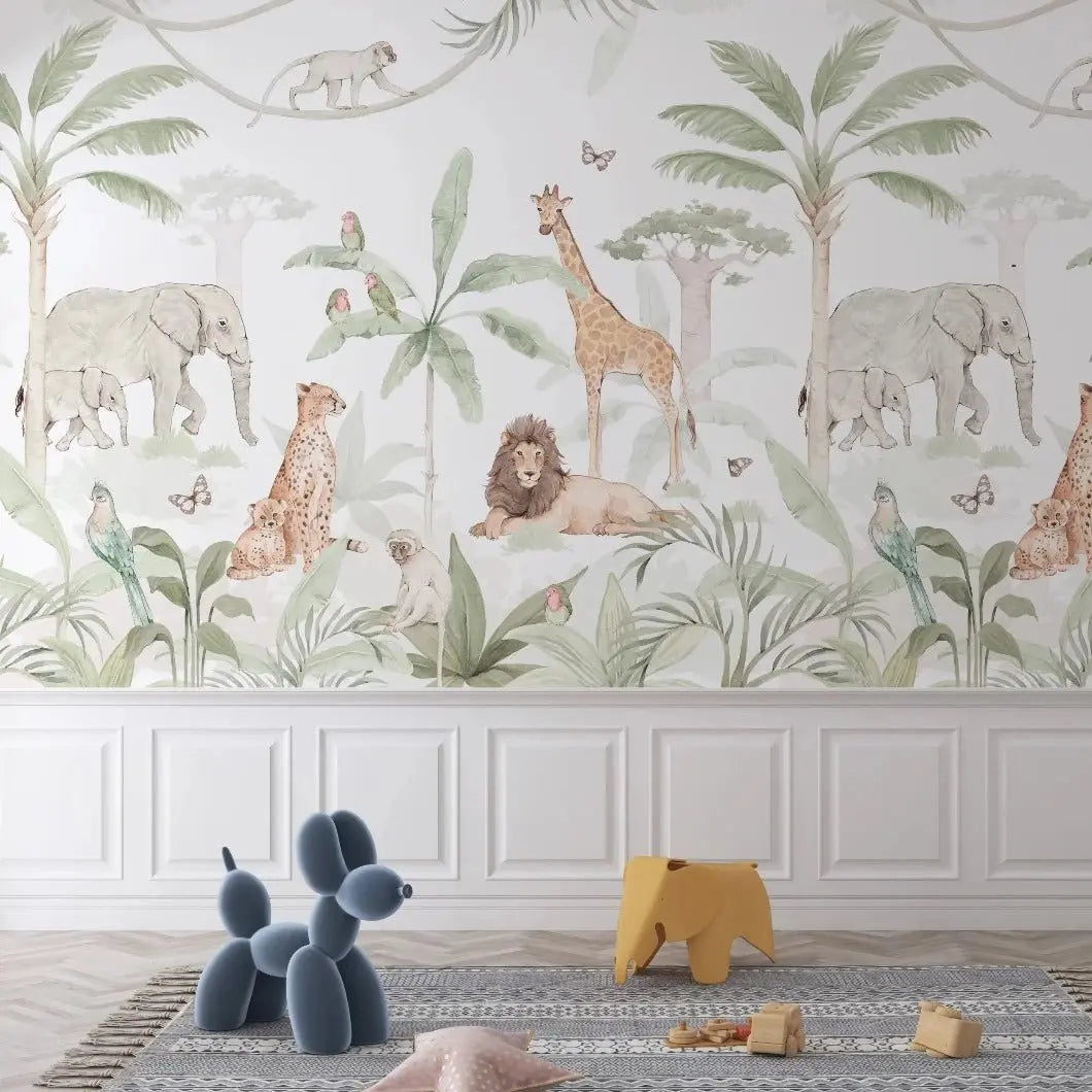 MUNKS & ME - Murale Papier Peint Safari Africaine