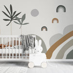 MUNKS & ME - Papier Peint Bleu Abstrait Wren