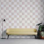 MUNKS & ME - Papier Peint Chambre Enfant à Motif Répété - À Carreaux Billys | Rose