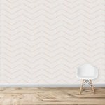 MUNKS & ME - Papier Peint Chambre Enfant à Motif Répété - À Chevrons | Rose