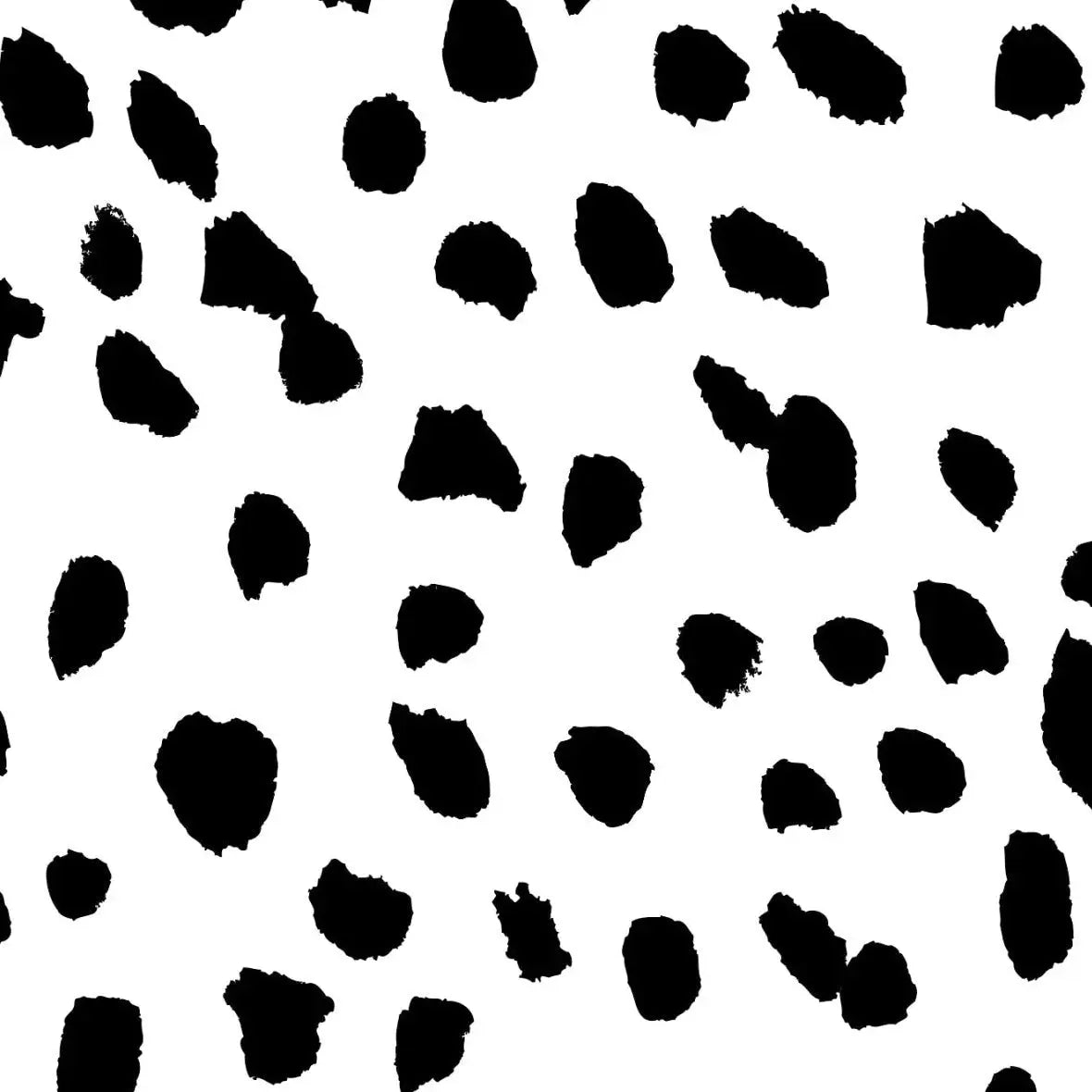 MUNKS & ME - Papier Peint Chambre Enfant à Motif Répété - À Pois Dalmatien | Noir
