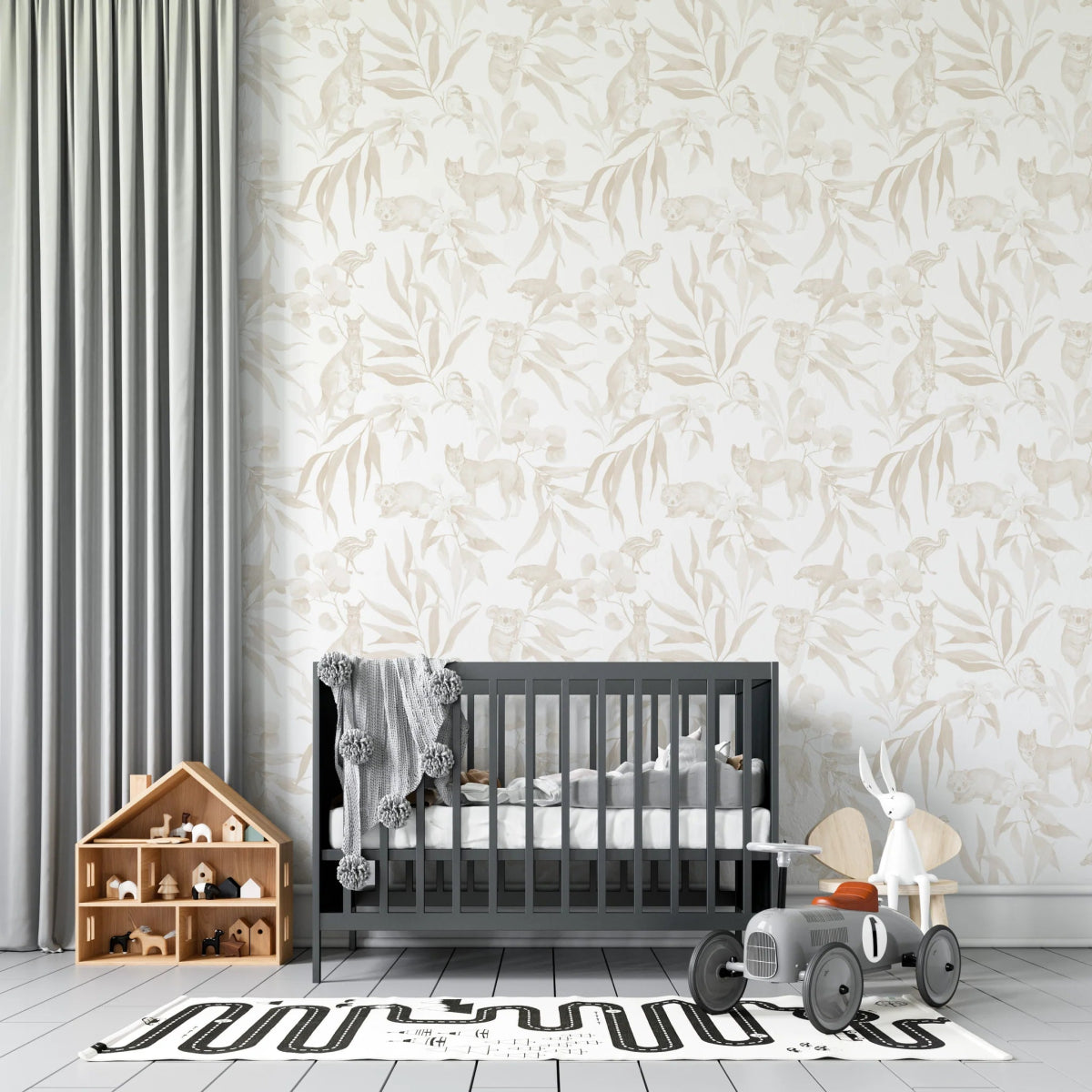MUNKS & ME - Papier Peint Chambre Enfant à Motif Répété - Animal D'australie