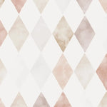 MUNKS & ME - Papier Peint Chambre Enfant à Motif Répété - Aquarelle Harlequin | Rose