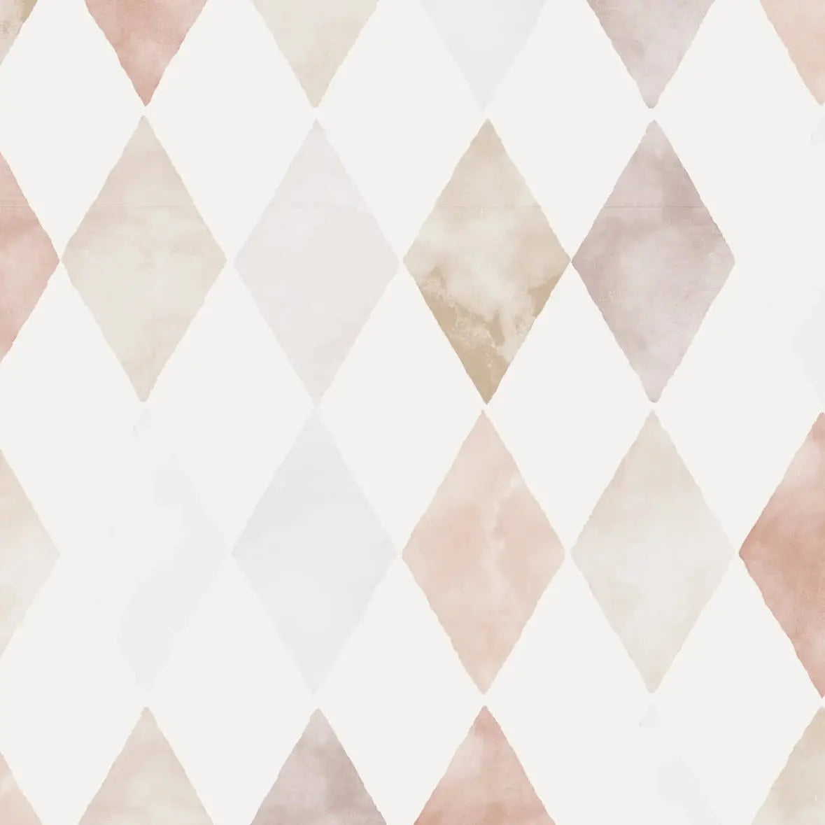 MUNKS & ME - Papier Peint Chambre Enfant à Motif Répété - Aquarelle Harlequin | Rose