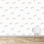 MUNKS & ME - Papier Peint Chambre Enfant à Motif Répété - Arc - en - ciel Mini - Aquarelle