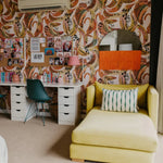 MUNKS & ME - Papier Peint Chambre Enfant à Motif Répété - Banana Party