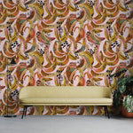 MUNKS & ME - Papier Peint Chambre Enfant à Motif Répété - Banana Party