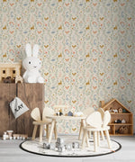 MUNKS & ME - Papier Peint Chambre Enfant à Motif Répété - Coles Berry Patch