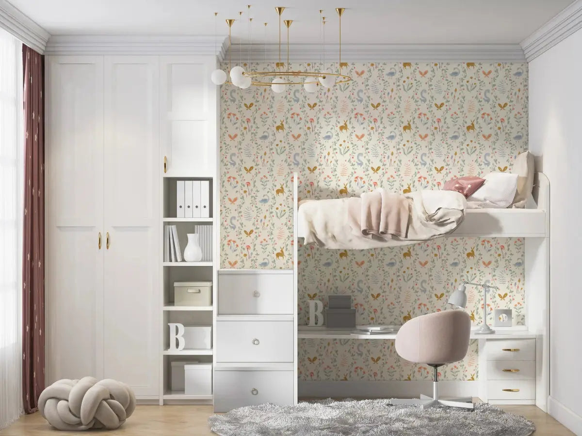 MUNKS & ME - Papier Peint Chambre Enfant à Motif Répété - Coles Berry Patch