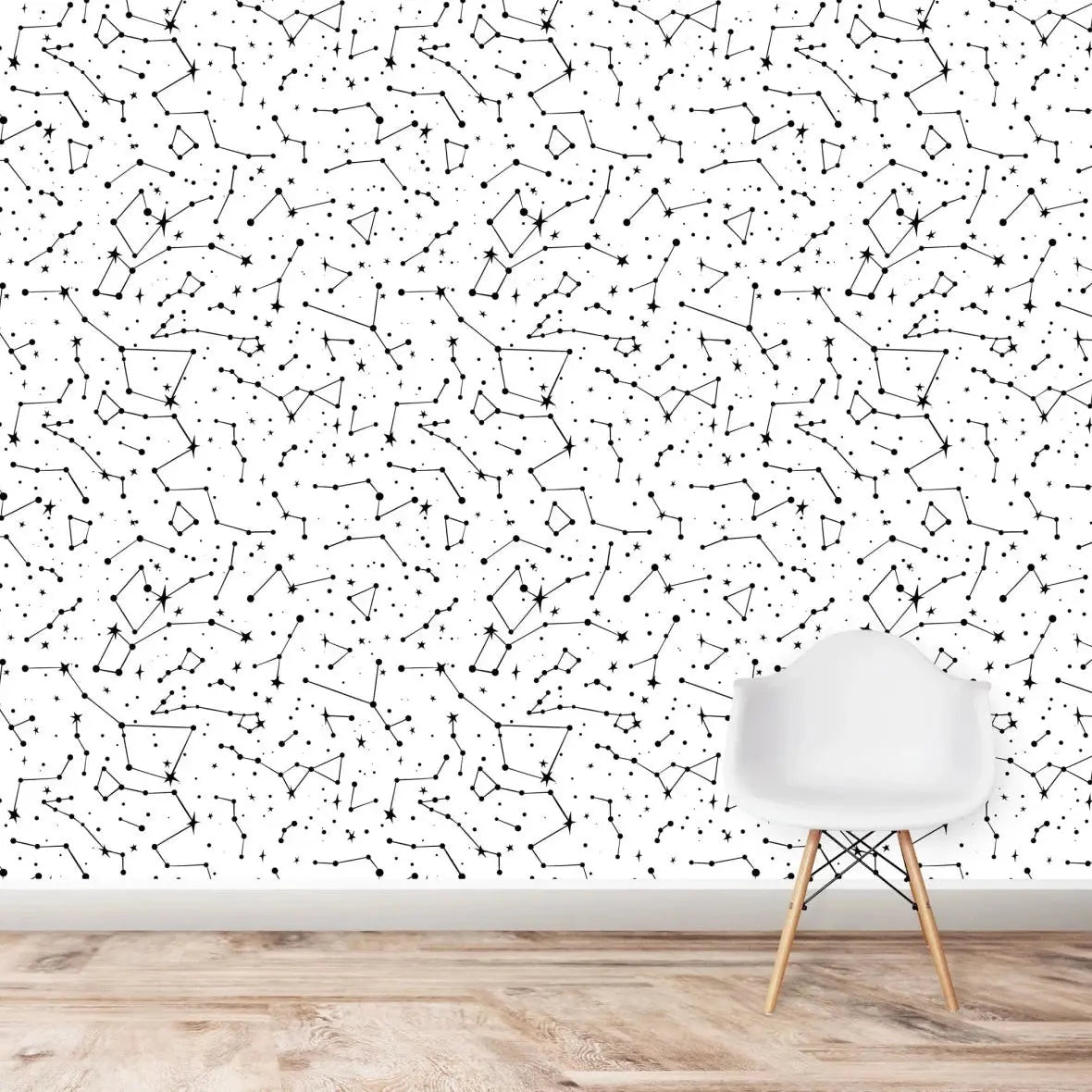 MUNKS & ME - Papier Peint Chambre Enfant à Motif Répété - Constellation