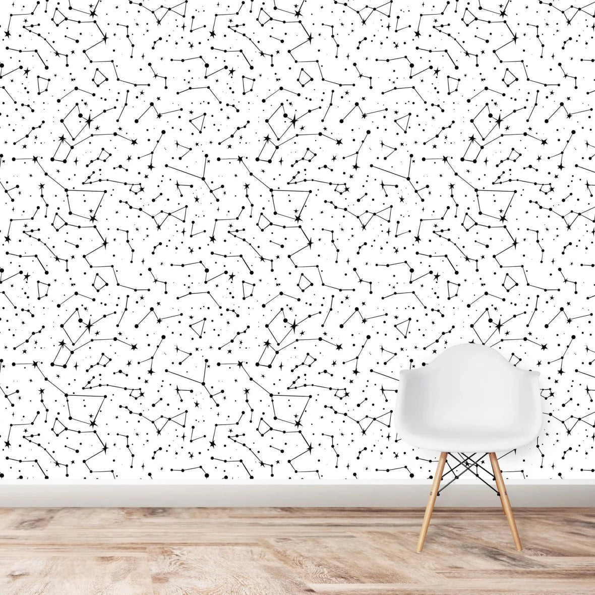 MUNKS & ME - Papier Peint Chambre Enfant à Motif Répété - Constellation