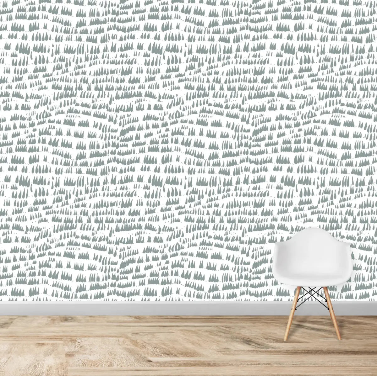 MUNKS & ME - Papier Peint Chambre Enfant à Motif Répété - Daphné Laisse Tomber - Bleu