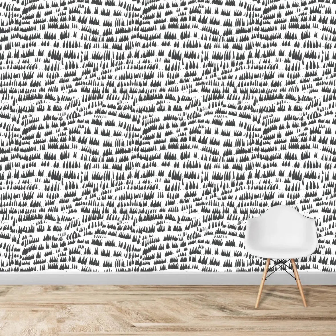 MUNKS & ME - Papier Peint Chambre Enfant à Motif Répété - Daphné Laisse Tomber - Charbon