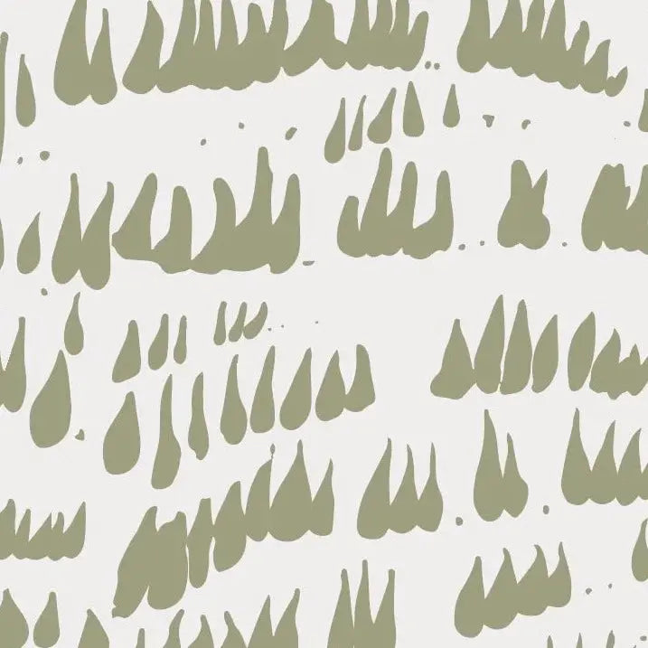 MUNKS & ME - Papier Peint Chambre Enfant à Motif Répété - Daphné Laisse Tomber - Olive