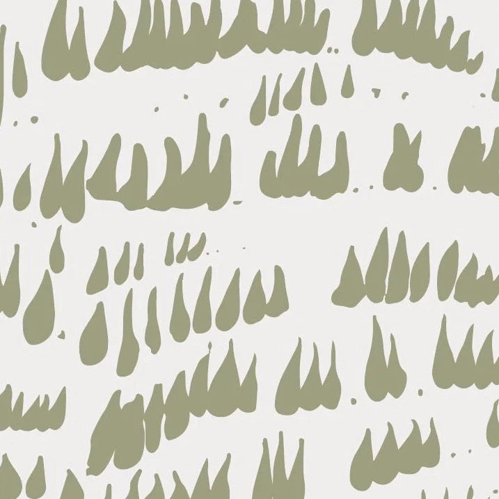 MUNKS & ME - Papier Peint Chambre Enfant à Motif Répété - Daphné Laisse Tomber - Olive