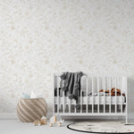 MUNKS & ME - Papier Peint Chambre Enfant à Motif Répété - De Jardin De Papillons | Neutre