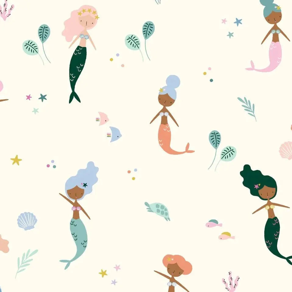 MUNKS & ME - Papier Peint Chambre Enfant à Motif Répété - Des Amis De La Sirène