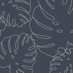 MUNKS & ME - Papier Peint Chambre Enfant à Motif Répété - Elle Monstera | Marine