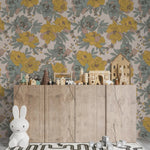 MUNKS & ME - Papier Peint Chambre Enfant à Motif Répété - Floral Wanda