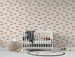 MUNKS & ME - Papier Peint Chambre Enfant à Motif Répété - Goldies Cheetah - Rose