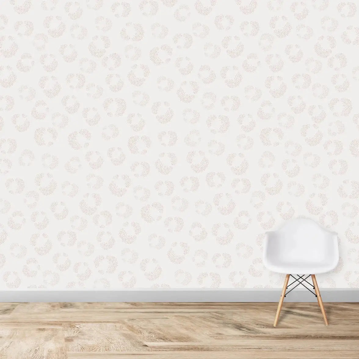 MUNKS & ME - Papier Peint Chambre Enfant à Motif Répété - Hallie Leopard - Rose Clair