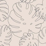 MUNKS & ME - Papier Peint Chambre Enfant à Motif Répété - Imprimé Feuille Monstera Elle