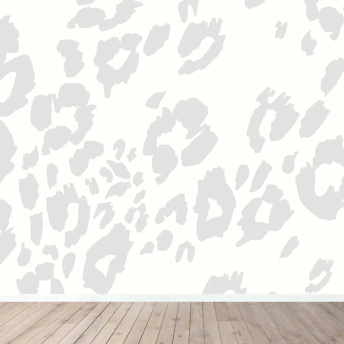 MUNKS & ME - Papier Peint Chambre Enfant à Motif Répété - Imprimé Léopard | Gris