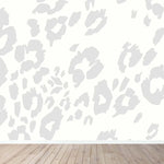 MUNKS & ME - Papier Peint Chambre Enfant à Motif Répété - Imprimé Léopard | Gris