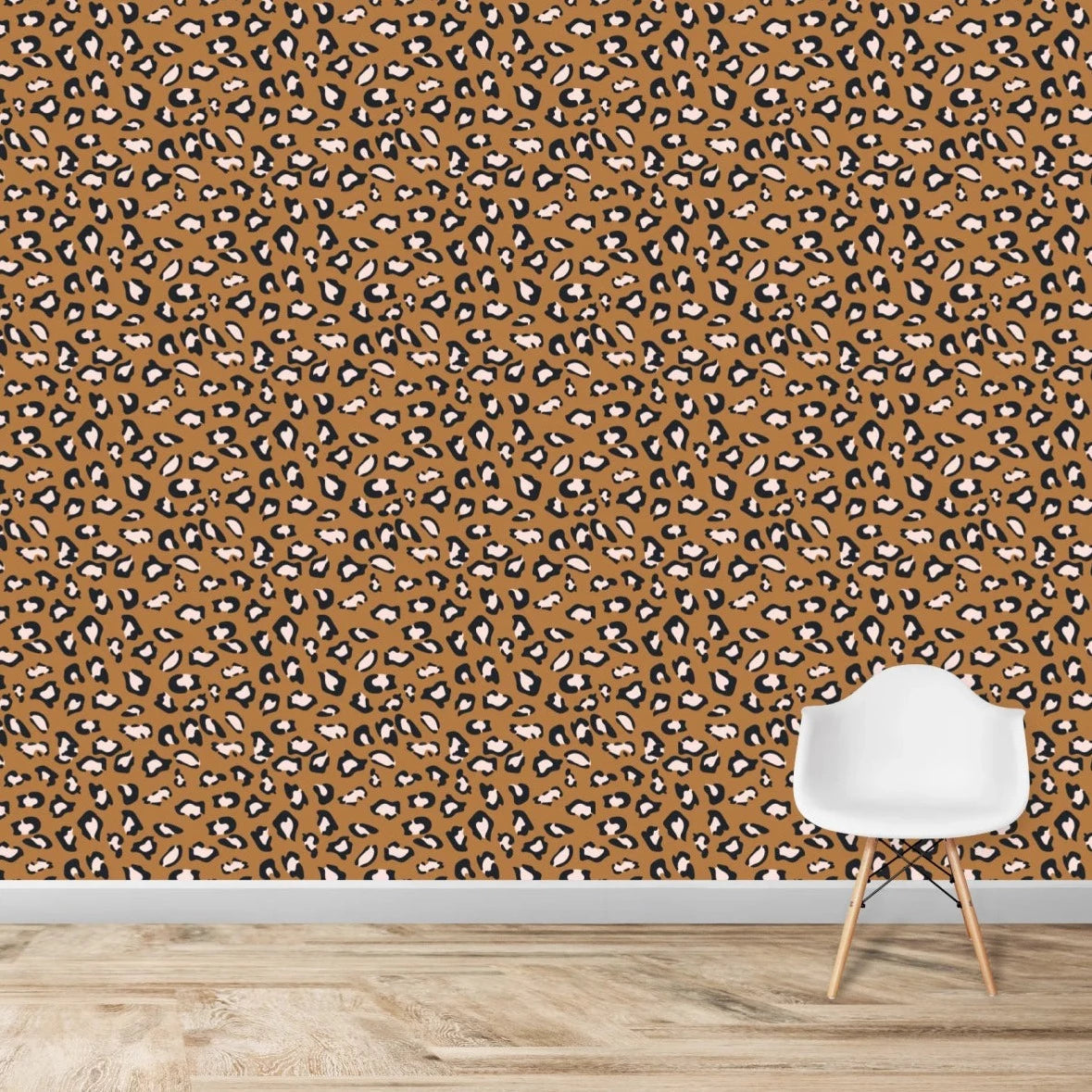 MUNKS & ME - Papier Peint Chambre Enfant à Motif Répété - Imprimé Léopard