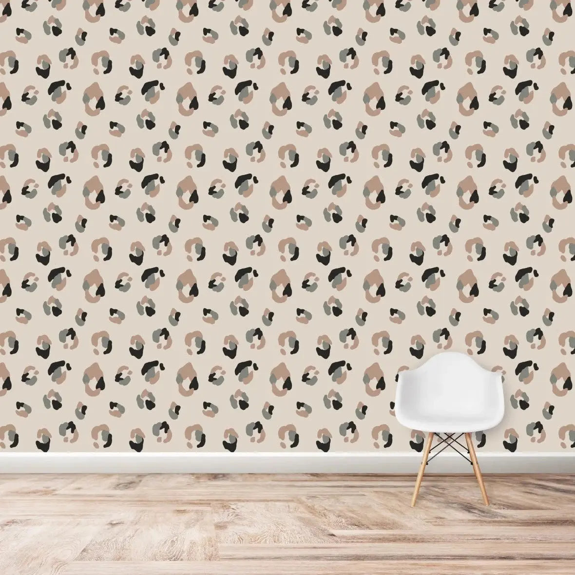 MUNKS & ME - Papier Peint Chambre Enfant à Motif Répété - Imprimé Léopard Yara