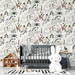 MUNKS & ME - Papier Peint Chambre Enfant à Motif Répété - Jungle Dreams