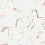 MUNKS & ME - Papier Peint Chambre Enfant à Motif Répété - Licorne Astrid