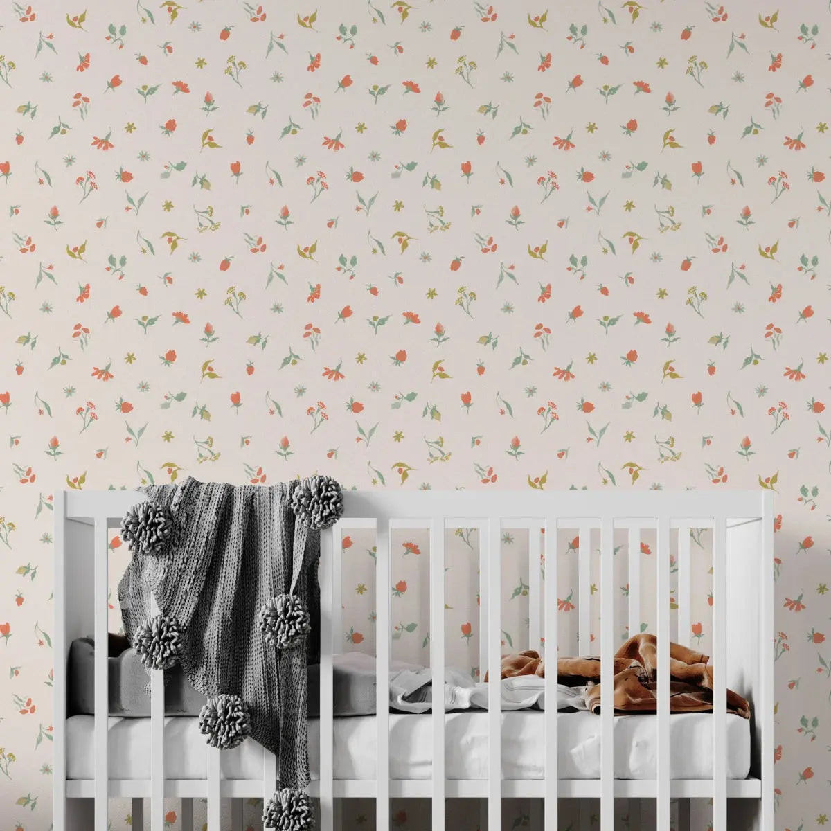 MUNKS & ME - Papier Peint Chambre Enfant à Motif Répété - Lucys Spring Buds