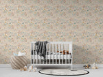 MUNKS & ME - Papier Peint Chambre Enfant à Motif Répété - Mils Menagerie - Rose