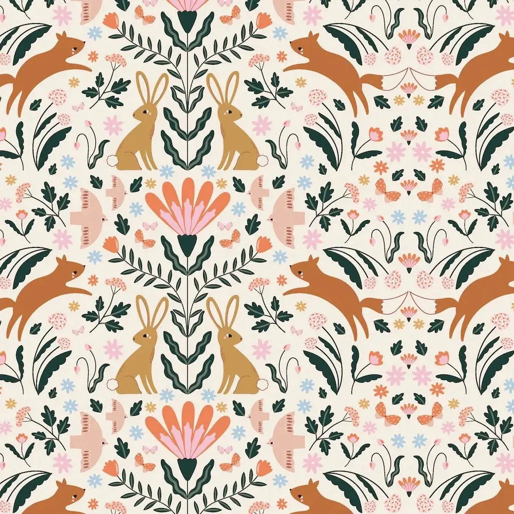 MUNKS & ME - Papier Peint Chambre Enfant à Motif Répété - Minnies Woodland