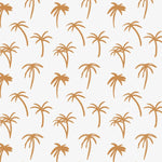 MUNKS & ME - Papier Peint Chambre Enfant à Motif Répété - Noa Palme Tropicale - Moutarde