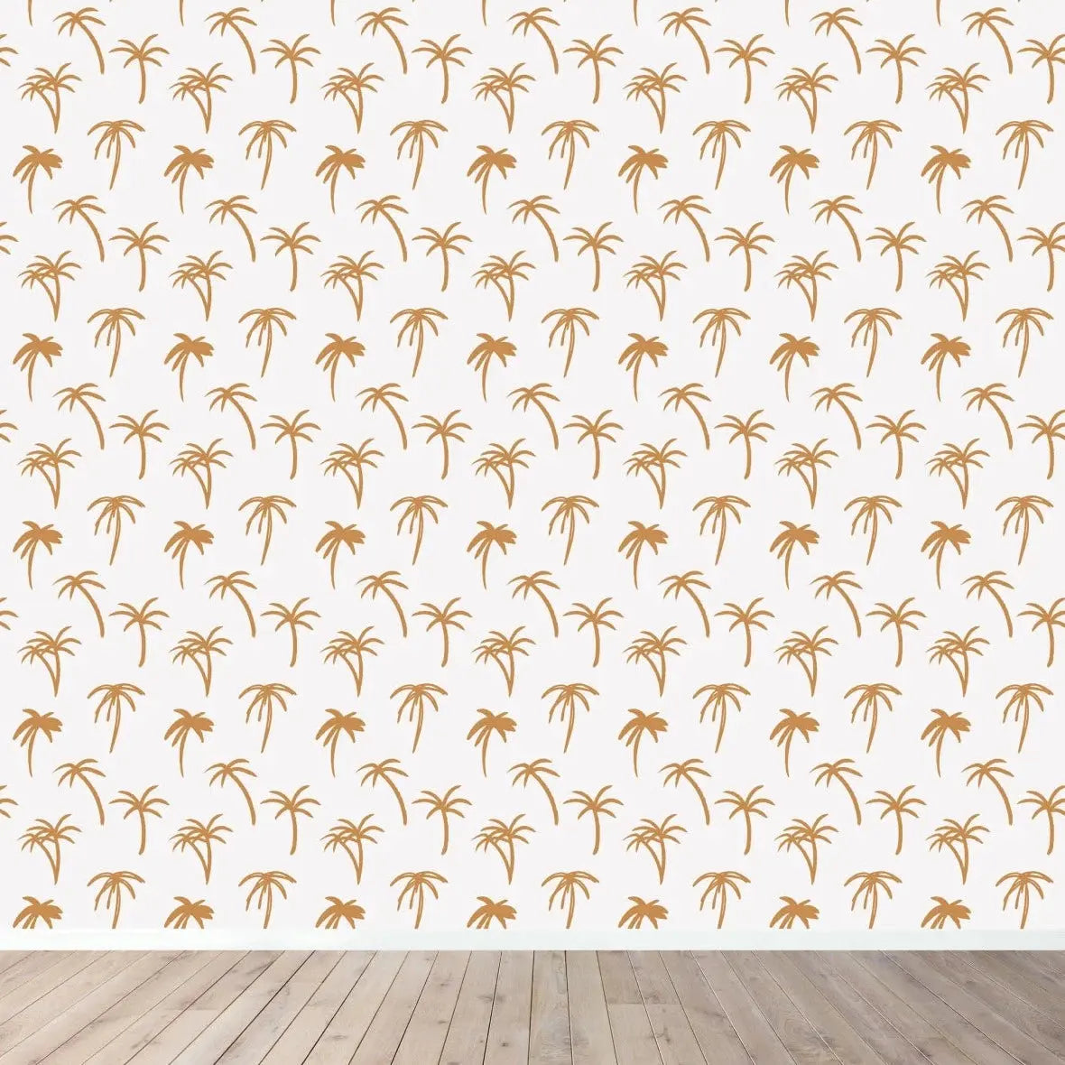 MUNKS & ME - Papier Peint Chambre Enfant à Motif Répété - Noa Palme Tropicale - Moutarde