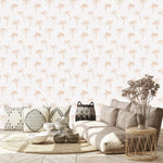 MUNKS & ME - Papier Peint Chambre Enfant à Motif Répété - Noa Palme Tropicale - Rose