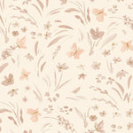 MUNKS & ME - Papier Peint Chambre Enfant à Motif Répété - Papillon Meadowland - Dune