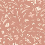 MUNKS & ME - Papier Peint Chambre Enfant à Motif Répété - Papillon Meadowland - Terracotta