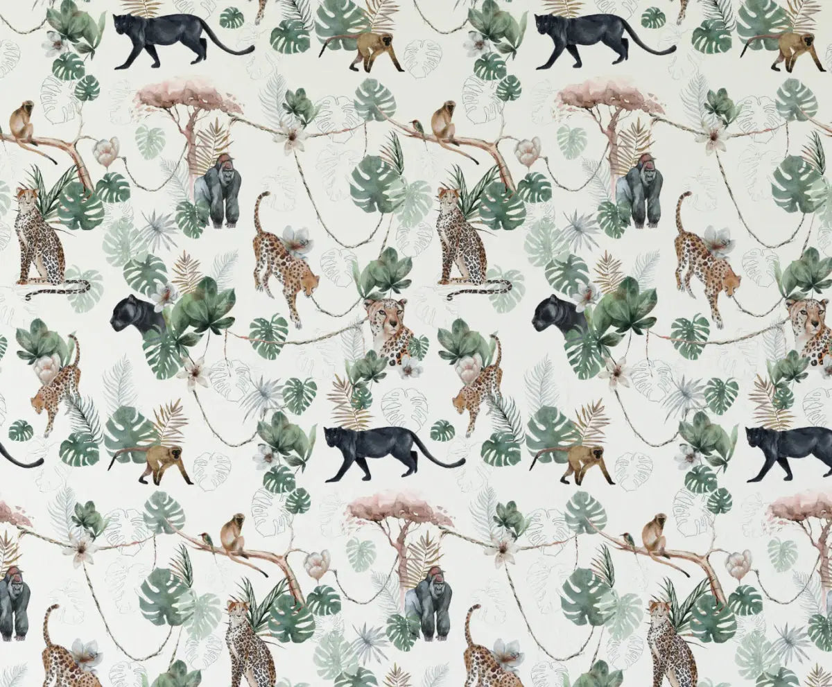 MUNKS & ME - Papier Peint Chambre Enfant à Motif Répété - Paradise Jungle