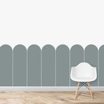 MUNKS & ME - Papier Peint Chambre Enfant à Motif Répété - Pétoncle | Bleu