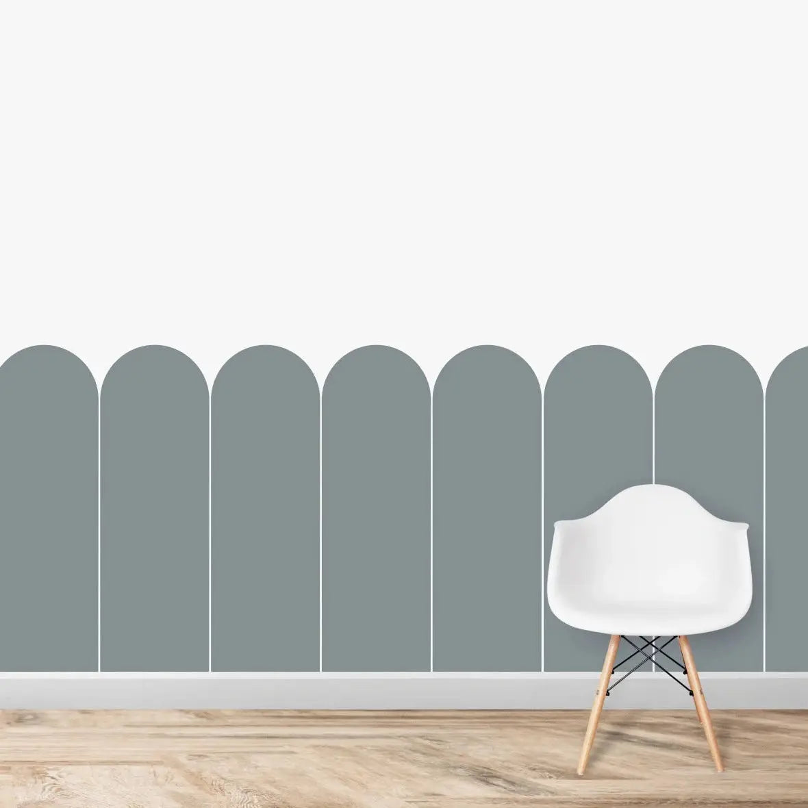 MUNKS & ME - Papier Peint Chambre Enfant à Motif Répété - Pétoncle | Bleu