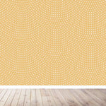 MUNKS & ME - Papier Peint Chambre Enfant à Motif Répété - Pétoncle | Moutarde