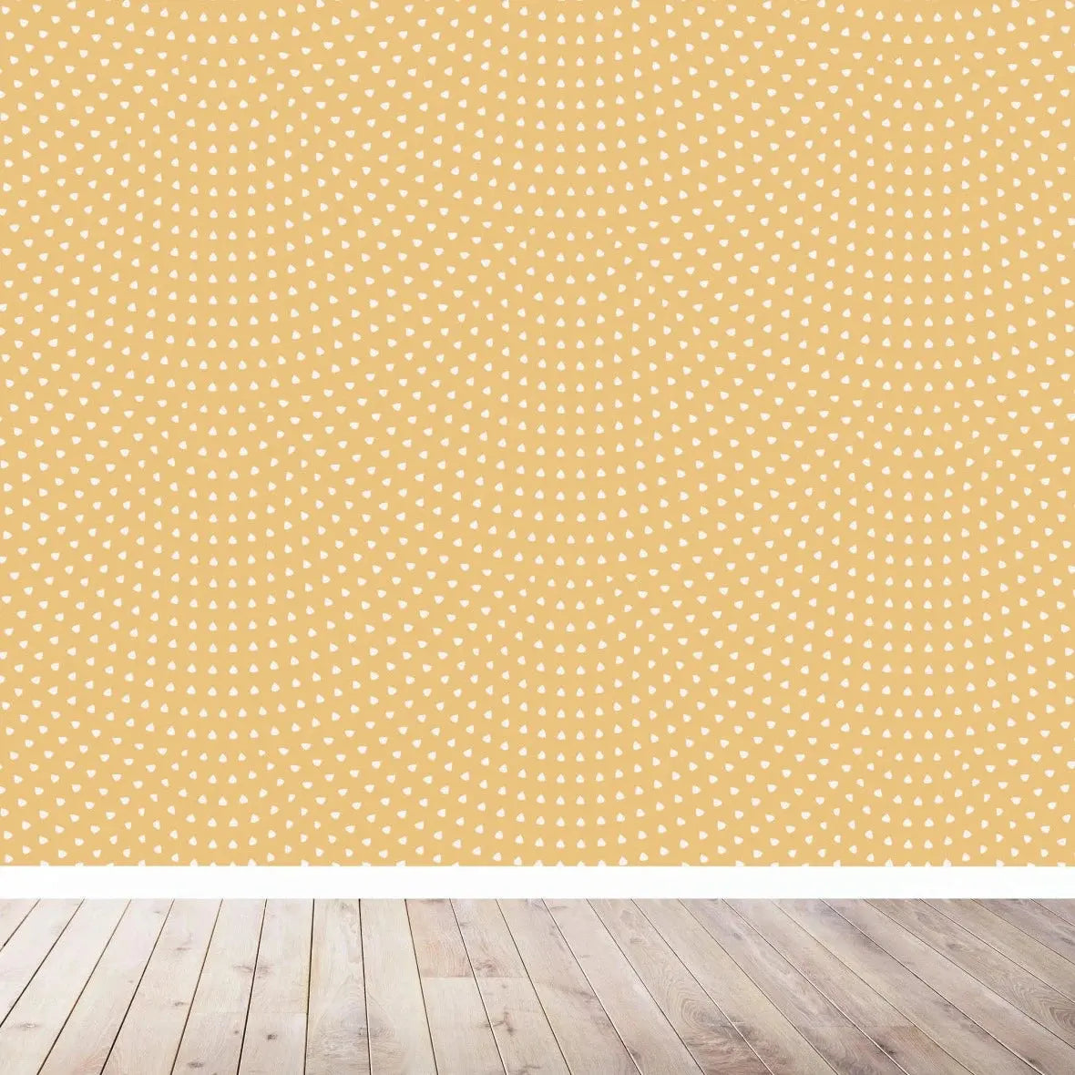 MUNKS & ME - Papier Peint Chambre Enfant à Motif Répété - Pétoncle | Moutarde